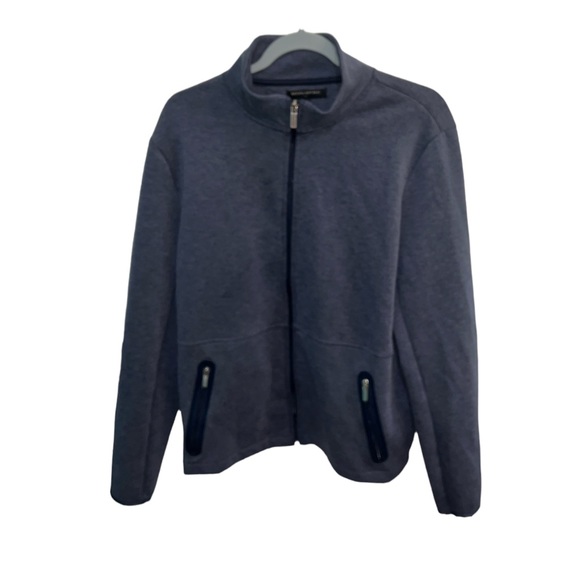Banana Republic Dark Blue Zippered Jacket ~ Medium - Picture 1 of 6
